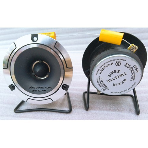 BỘ 2 CHIẾC LOA BỔ SUNG TREBLE CHO DÀN ÂM THANH - PIONEER NANO 3 LỖ VÍT + CHÂN ĐẾ + TỤ 2,2MF