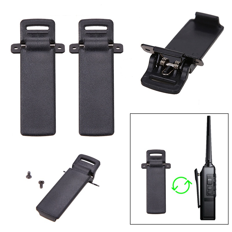 1x Radio Relay Station Repeater Connector Cable TX-RX Time Delay for Motorola B2C & 2Pcs Walkie Talkie Spare Part Back Belt Clip for  2-Way Radio UV5R