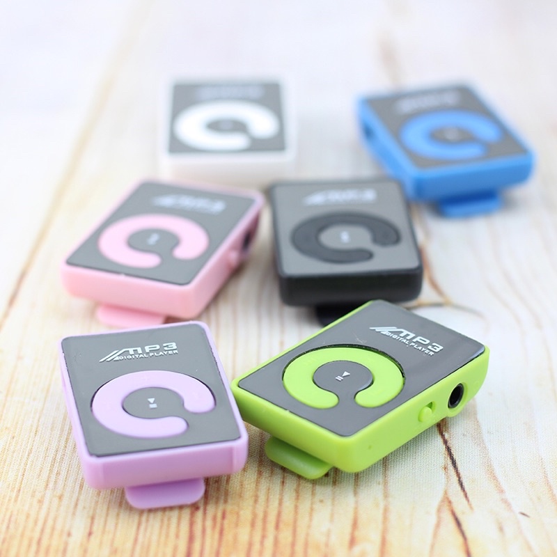 Máy nghe nhạc Mp3 mini bỏ túi dùng thẻ nhớ, chữ C, mặt gương soi, nhièu màu