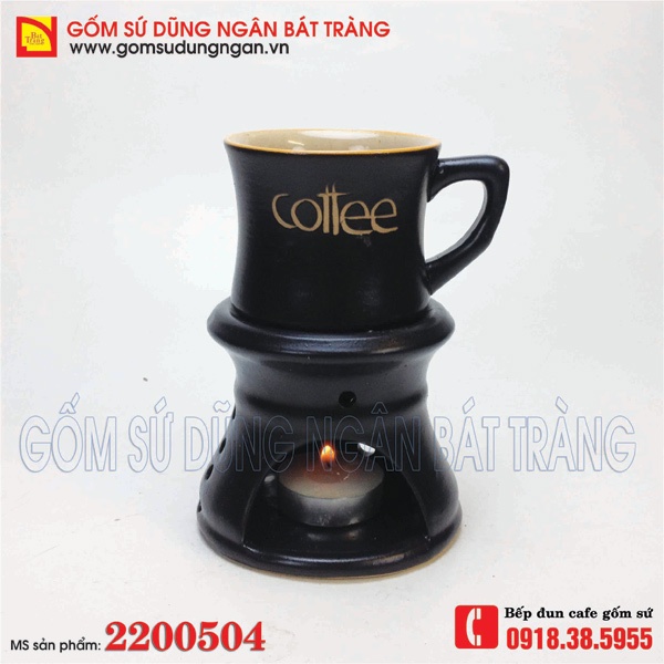 Bếp đun cafe gốm sứ Bát Tràng