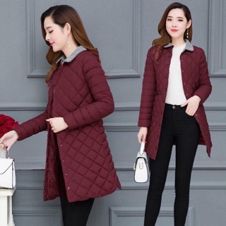 Áo khoác phao nữ dáng dài