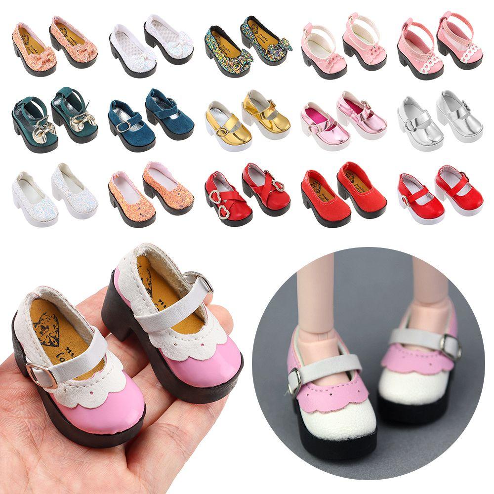 Giày Boot Da PU Thời Trang Cho Búp Bê