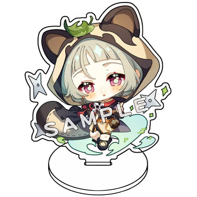 Mô Hình Standee Anime Anime Genshin Impact Shogun Zhongli Xiao Chất liệu Acrylic trang trí góc học tập bàn làm việc