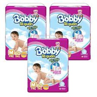 Bỉm - tã quần bobby đủ size m60 quần date 2021