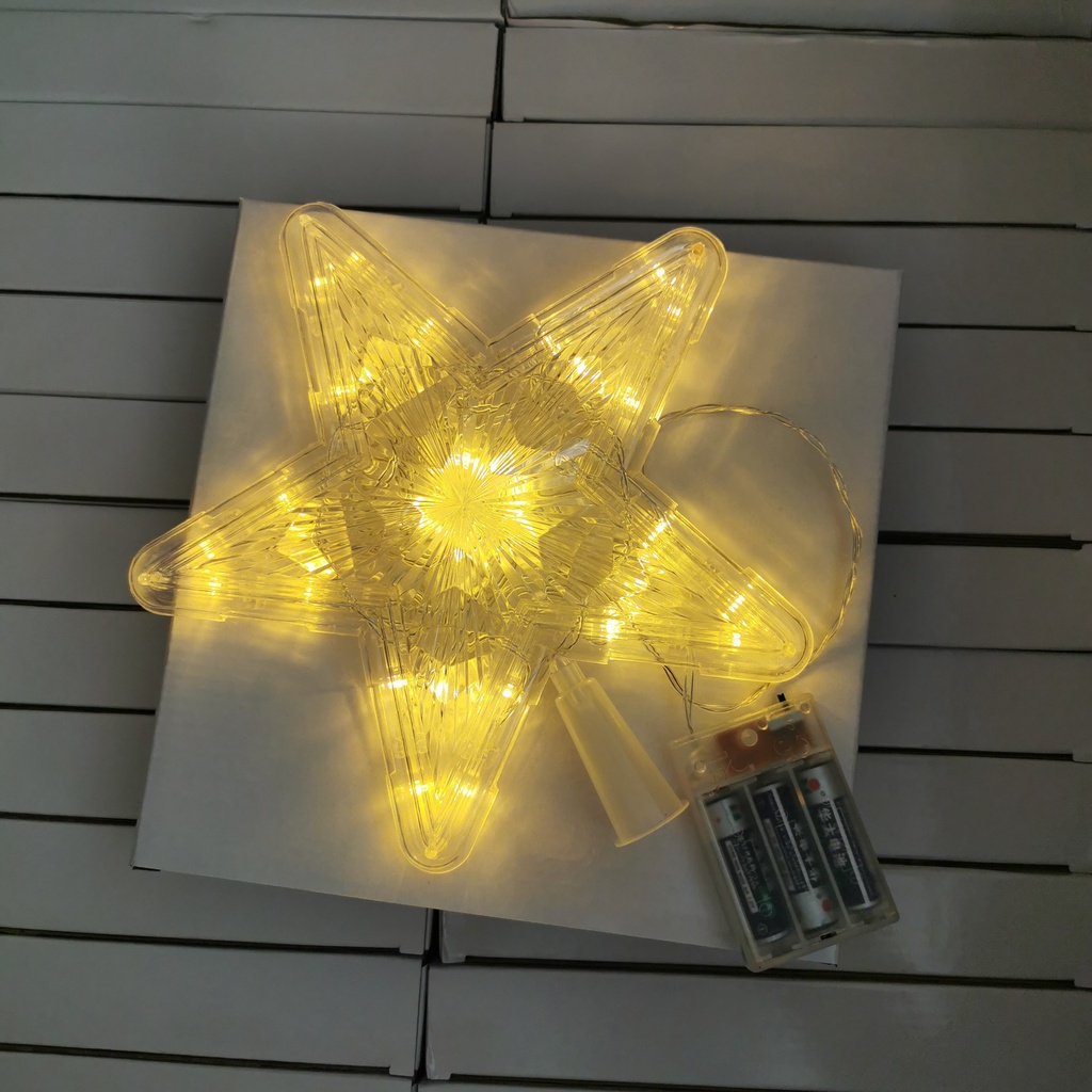 Dây đèn LED hình ngôi sao trang trí cây thông noel