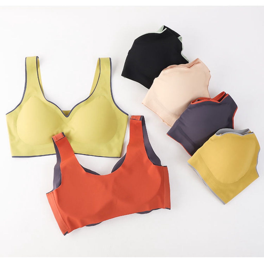 Áo Lót Thể Thao Không Gọng Không Đường May Nâng Ngực Thời Trang Dành Cho Nữ