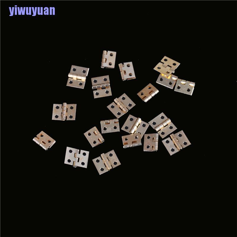 Bộ 20 bản lề nhỏ bằng đồng dùng trang trí