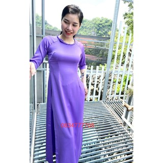 ÁO DÀI LỤA TÂY THI CAO CẤP CỔ TẾT