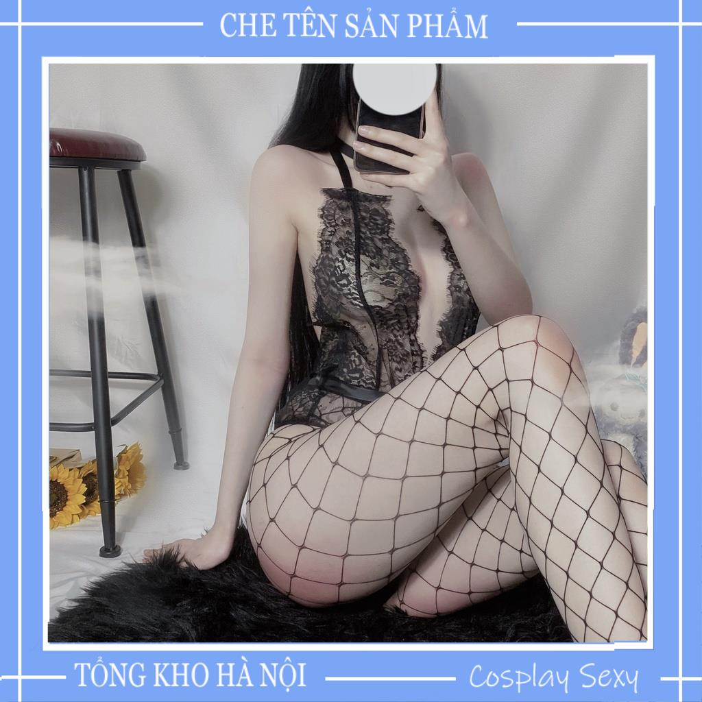 Bodysuit Ren Sexy Hở Lưng Cao Cấp - Freesize Bigsize - ĐỒ Ngủ Ren Một Mảnh Sexy Buộc Dây _ BDS002 | BigBuy360 - bigbuy360.vn