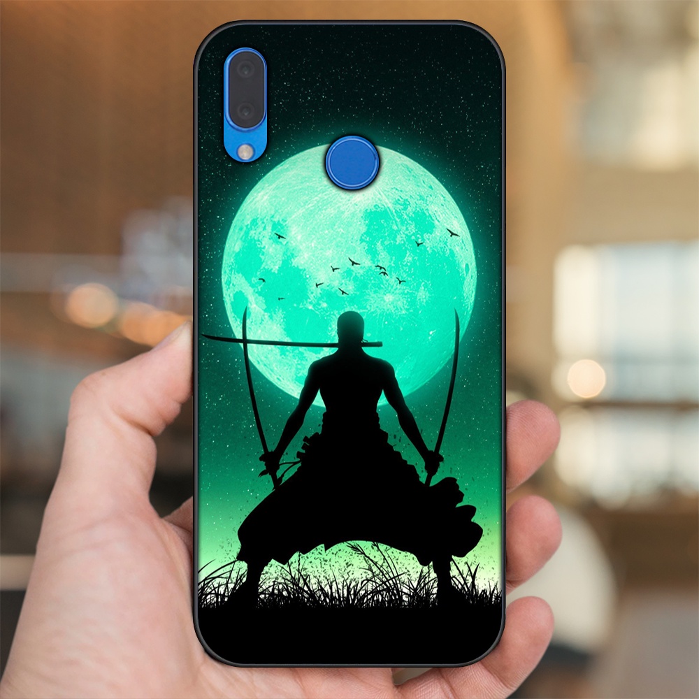 Ốp lưng Huawei Nova 3, Nova 3i, Nova 3e, P20 Lite viền đen in hình Zoro One Piece