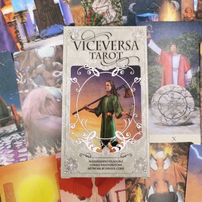 Bộ bài tarot Viceversa hai mặt phiên bản Tiếng Anh tiện lợi dành cho dự báo tương lai  bìa