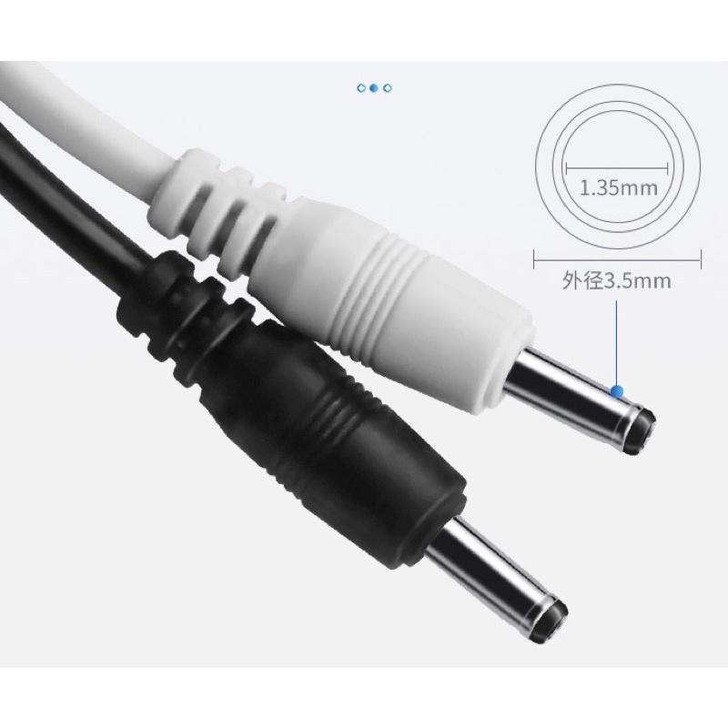Dây cáp sạc Micro USB 3.5 mm DC3.5*1.5mm dài 80cm DC5.5*2.1mm dài 100cm đầu tròn thông dụng cho loa, đèn pin máy sassage