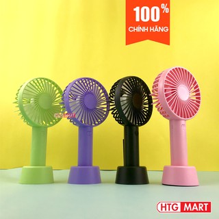 Quạt Tích Điện Mini Cầm Tay 3 Chế Độ Gió
