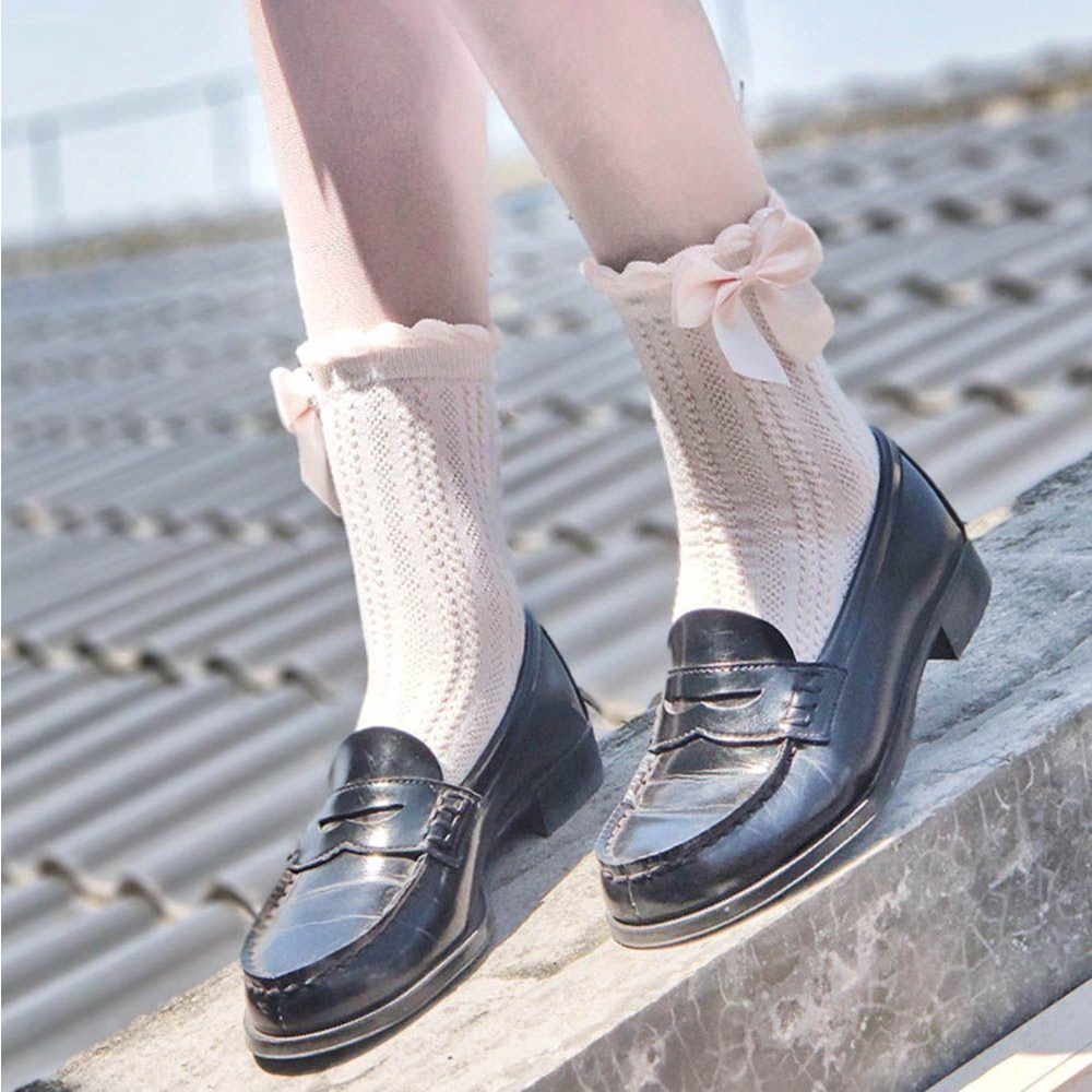 MAG Tất VảI ĐíNh Nơ Phong CáCh Lolita