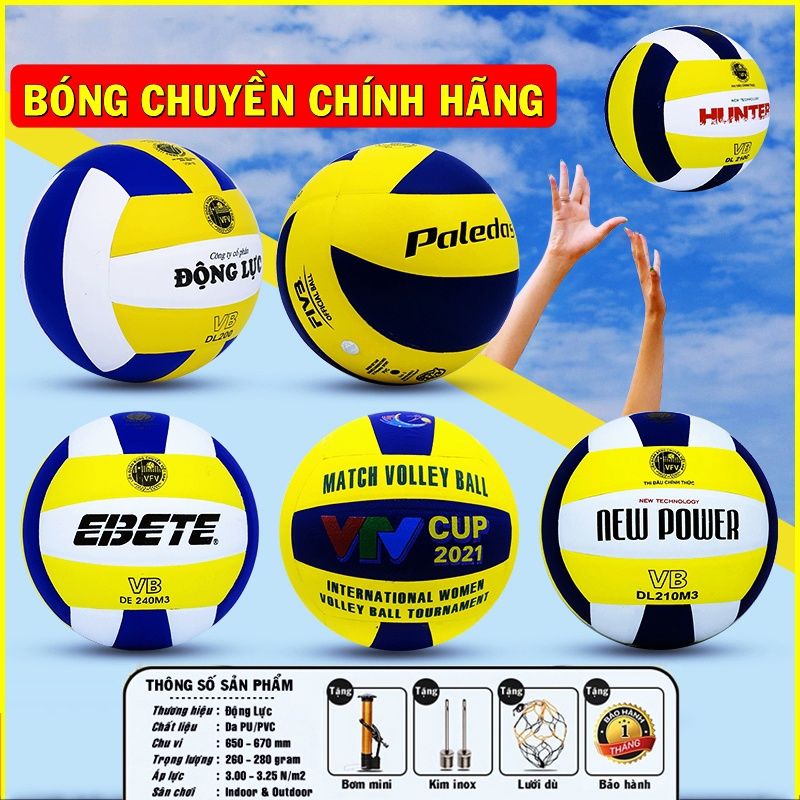 Quả Bóng Chuyền Da Chính Hãng Động Lực,Quả Bóng Chuyền Bách Hiền Tiêu Chuẩn