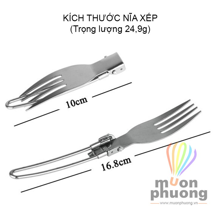 Bộ dao muỗng nĩa xếp cắm trại dã ngoại - MUÔN PHƯƠNG SHOP