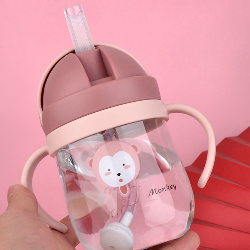 Bình Uống Nước Có Ống Hút Và Tay Cầm Cho Bé Mẫu Giáo 250/350ML