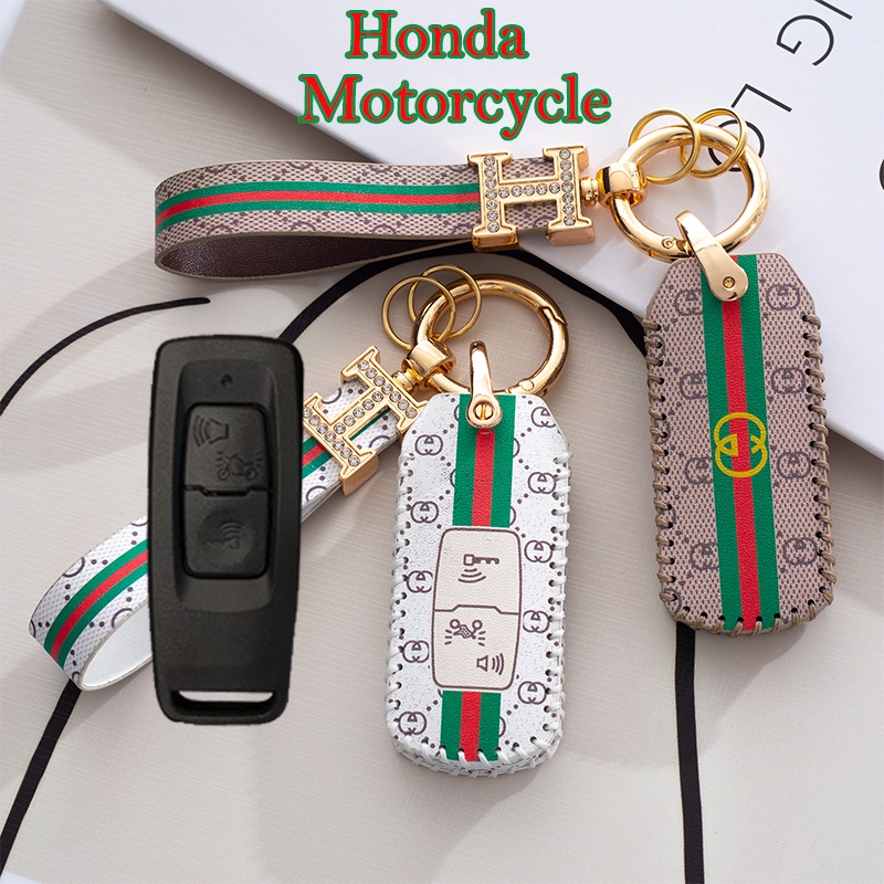 HONDA SH, VISION ,LEAD ,SH MODE ,WINNER X ,Air Blade Chìa đời 2021 Mẫu Mới Bao Da Chìa Khoá Handmade loại 2 nút bấm