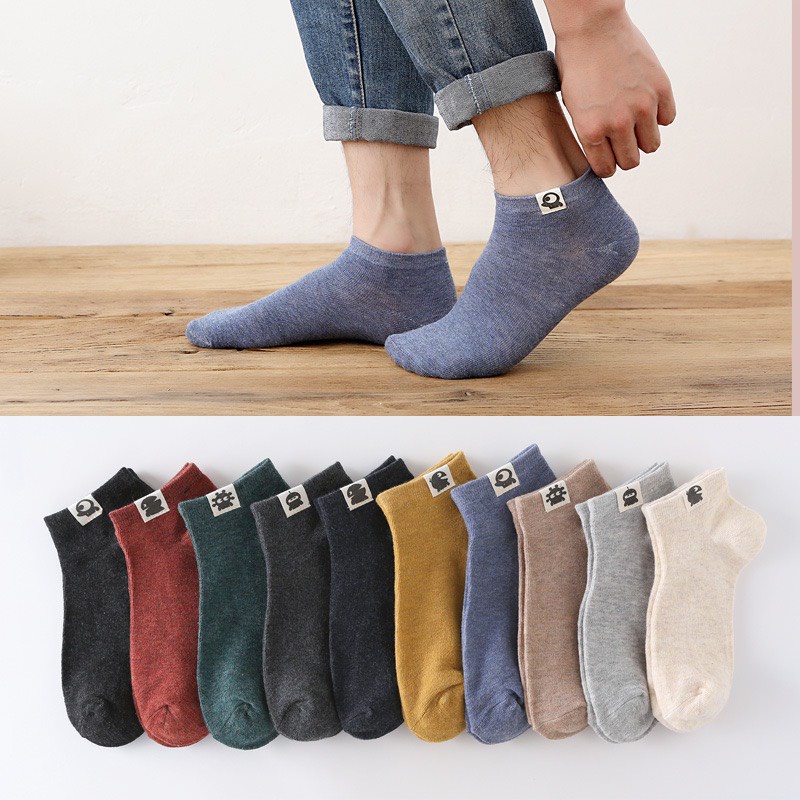 SET 10 ĐÔI TẤT TRƠN XUẤT NHẬT 100% COTTON CHO CẢ NAM NỮ