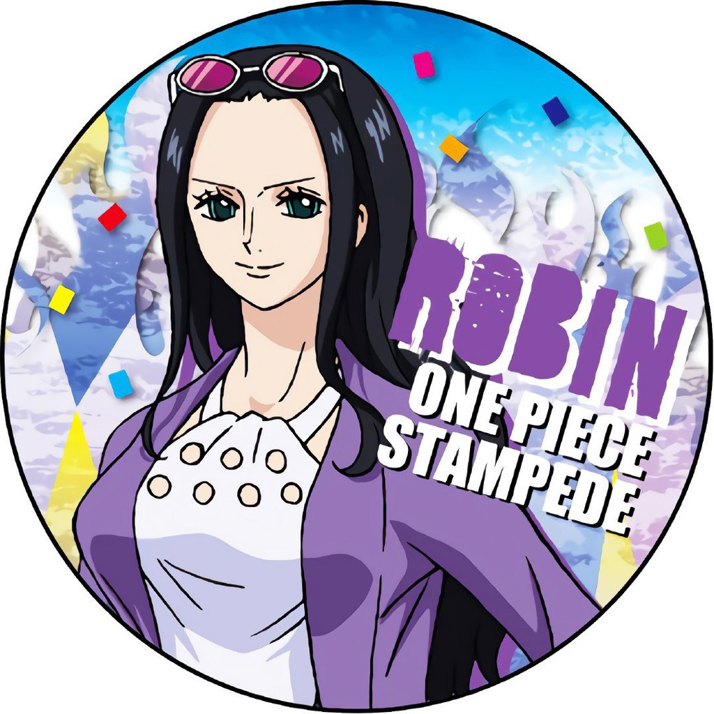 ( 1 chiếc ) Huy hiệu cài áo in hình ONE PIECE STAMPEDE pin cài áo anime chibi