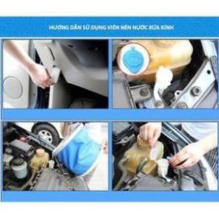[SIÊU TIẾT KIỆM] Viên Sủi Ngâm Nước Rửa Kính Ô tô