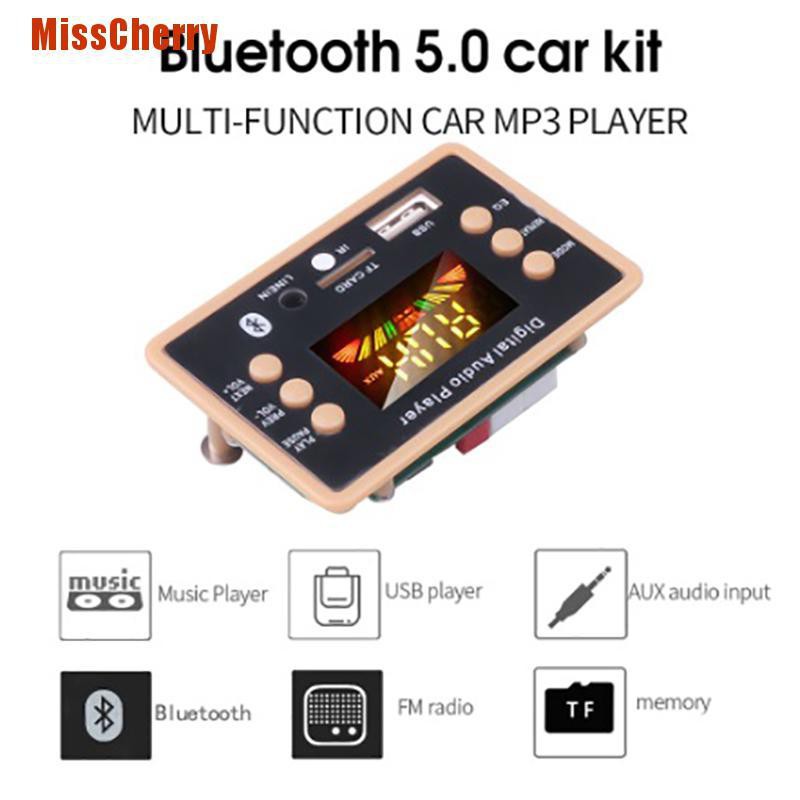 Bảng Mạch Giải Mã Âm Thanh Mp3 Bluetooth 5.0 5v 12v Cho Xe Hơi