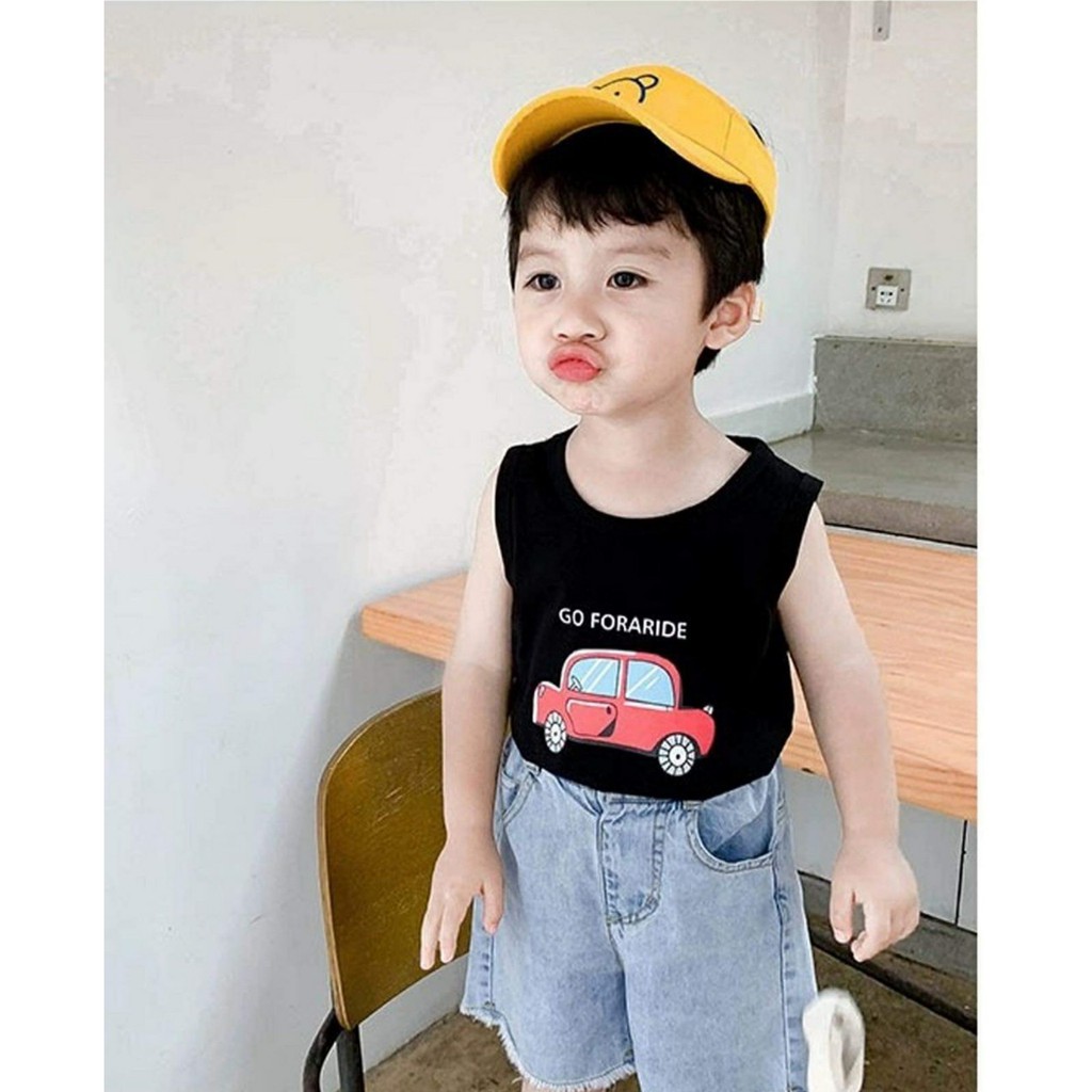 Lyvyshop - (Cotton SG chính phẩm) Áo sát nách bé trai, bé gái từ 09-25kg