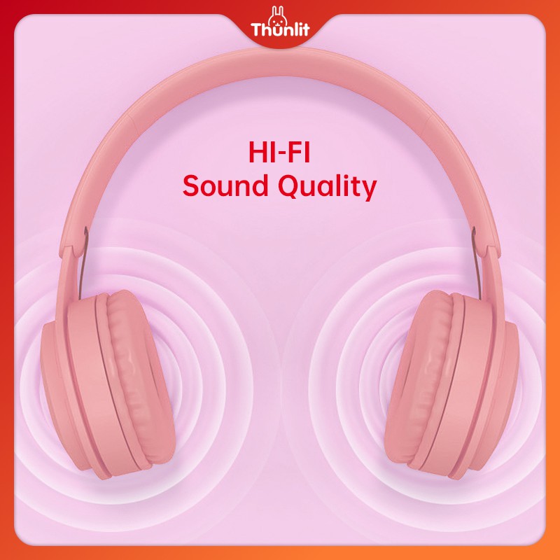 Tai nghe Thunlit kết nối Bluetooth màu macaron