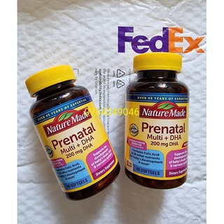 [Sale rẻ vô địch] 90 Viên uống vitamin bà bầu Nature Made Prenatal Multi DHA