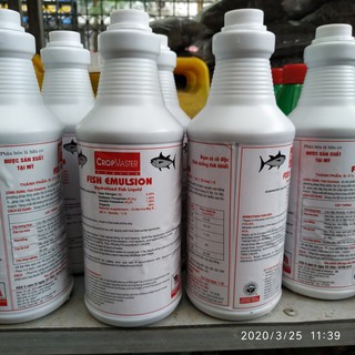Đạm cá cô đặc Mỹ Fish Emulsion chai 1 lít
