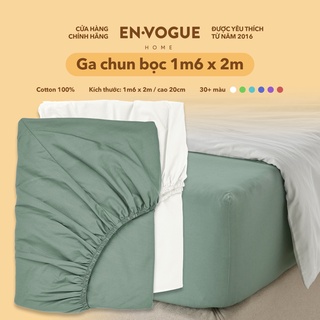 Ga Drap giường 1m6x2m - Ga Drap chun bọc - Chất liệu Cotton 100% - Chăn Ga Gối EnVogue Home