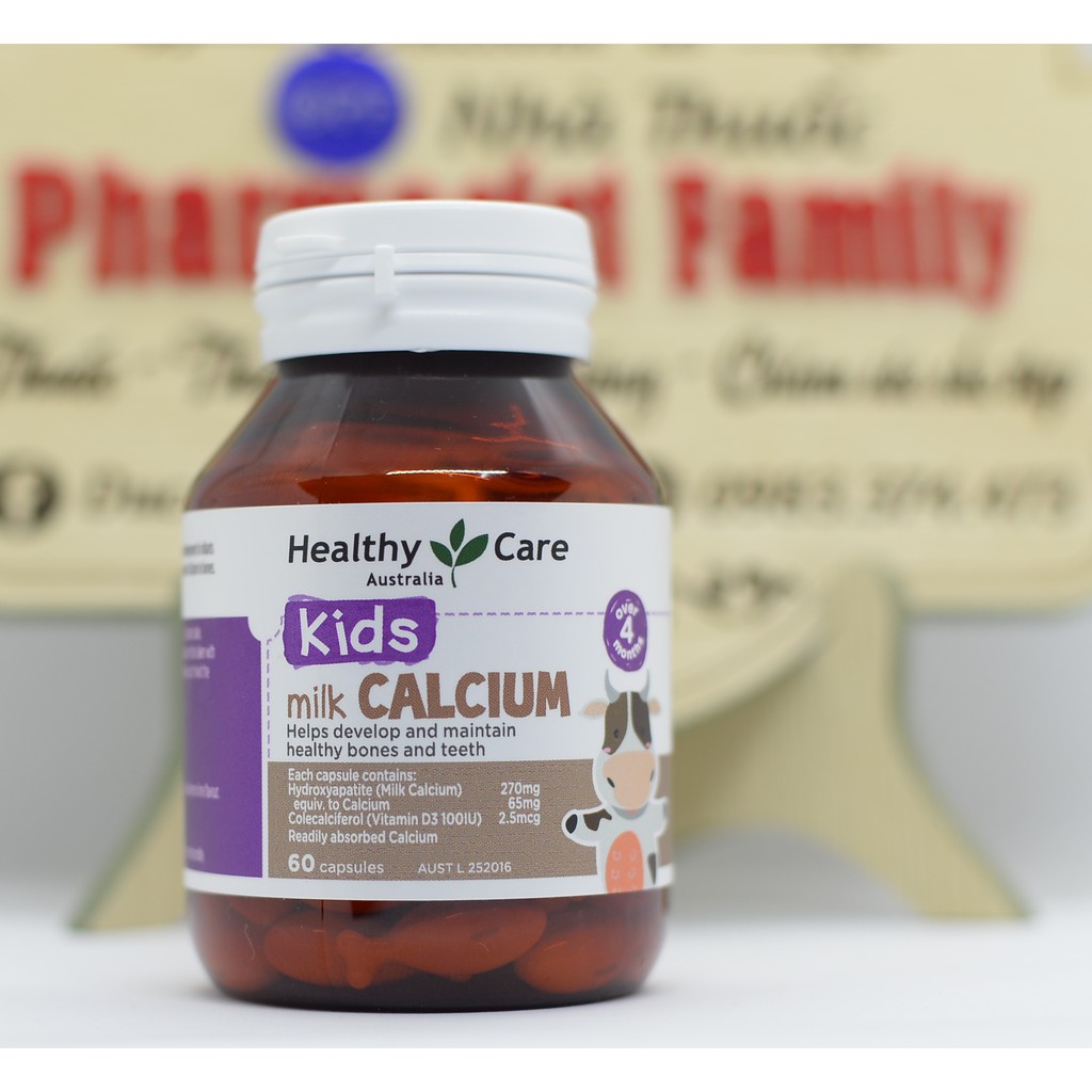 Healthy Care Canxi Milk [Úc] Viên Canxi Sữa - 60 Viên