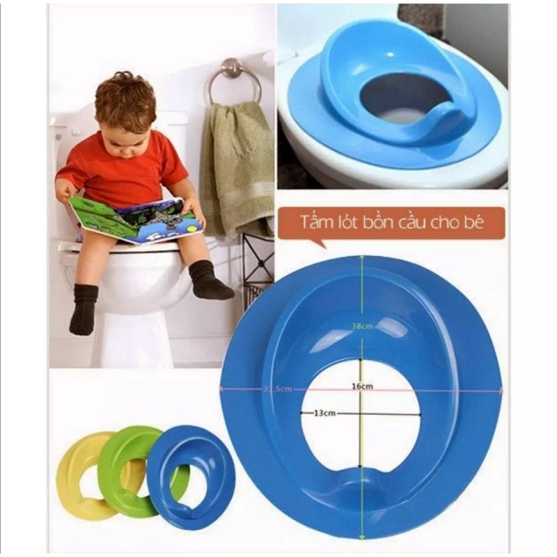 Bệ lót thu nhỏ vệ sinh cho bé nhựa Việt Nhật cao cấp. Kích thước: 31.5x38.5 cm