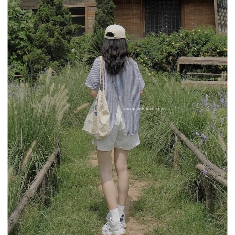Set áo xẻ tà + quần short
