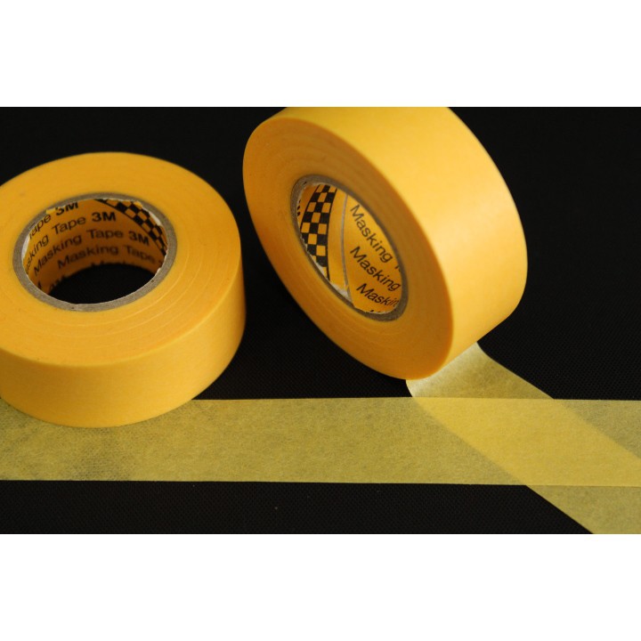 [FREESHIP] Băng keo giấy 3M 243J che sơn Masking Tape 10mmx18m và 20mmx18m