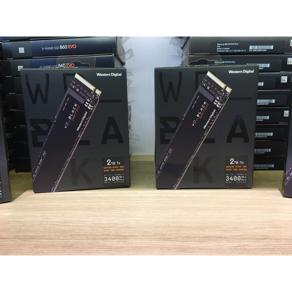 Ổ cứng SSD M2 PCIe WD Black SN750 2TB NVMe 2280  Gen3 x4 -  bảo hành 5 năm
