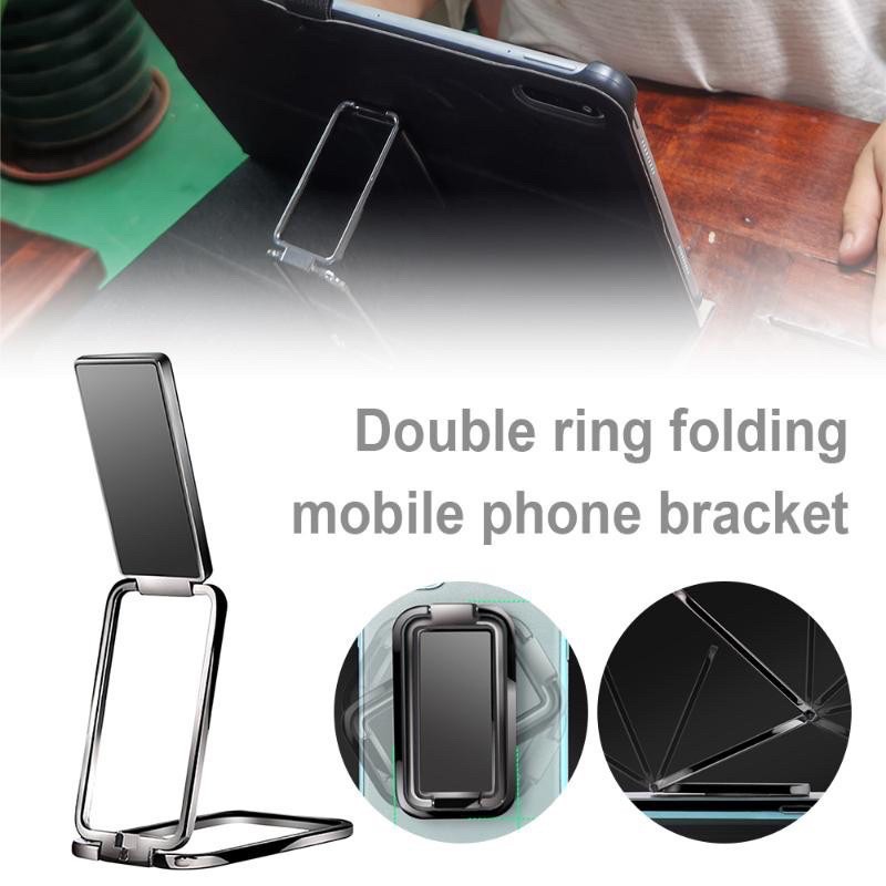 Giá Đỡ Điện Thoại Gấp Gọn Dán Lưng ❤FREESHIP❤ Kệ Điện Thoại Bằng Kim Loại Hình Vuông. Từ Tính, Tiện Dụng