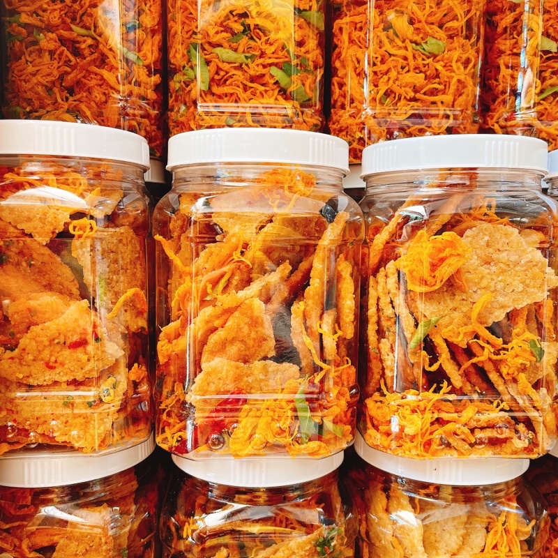 Cơm Cháy Lắc Khô Gà Lá Chanh loại 1 - Hũ nhựa 500gr
