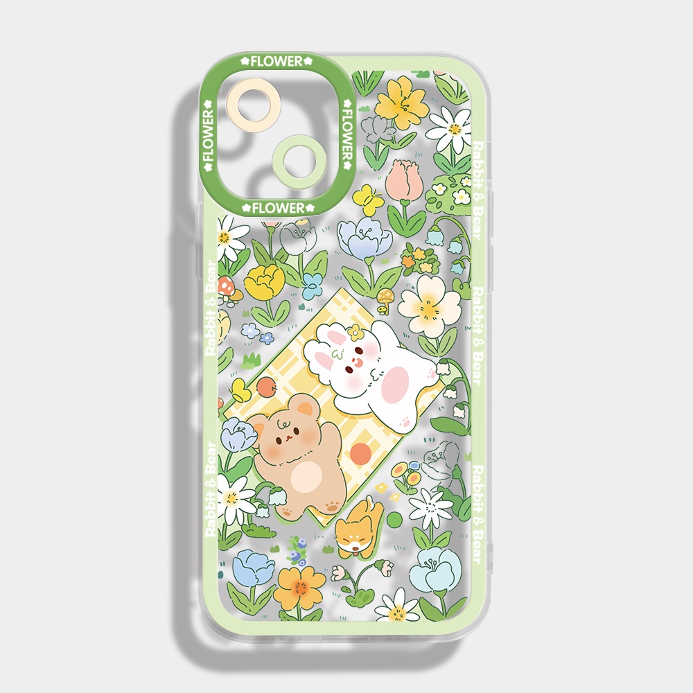 Ốp Điện Thoại Tpu Mềm Chống Sốc Họa Tiết Hoa Cho iPhone 11 12 13 pro Max XS X XR XS Max 7 8 6 6s plus SE 2020