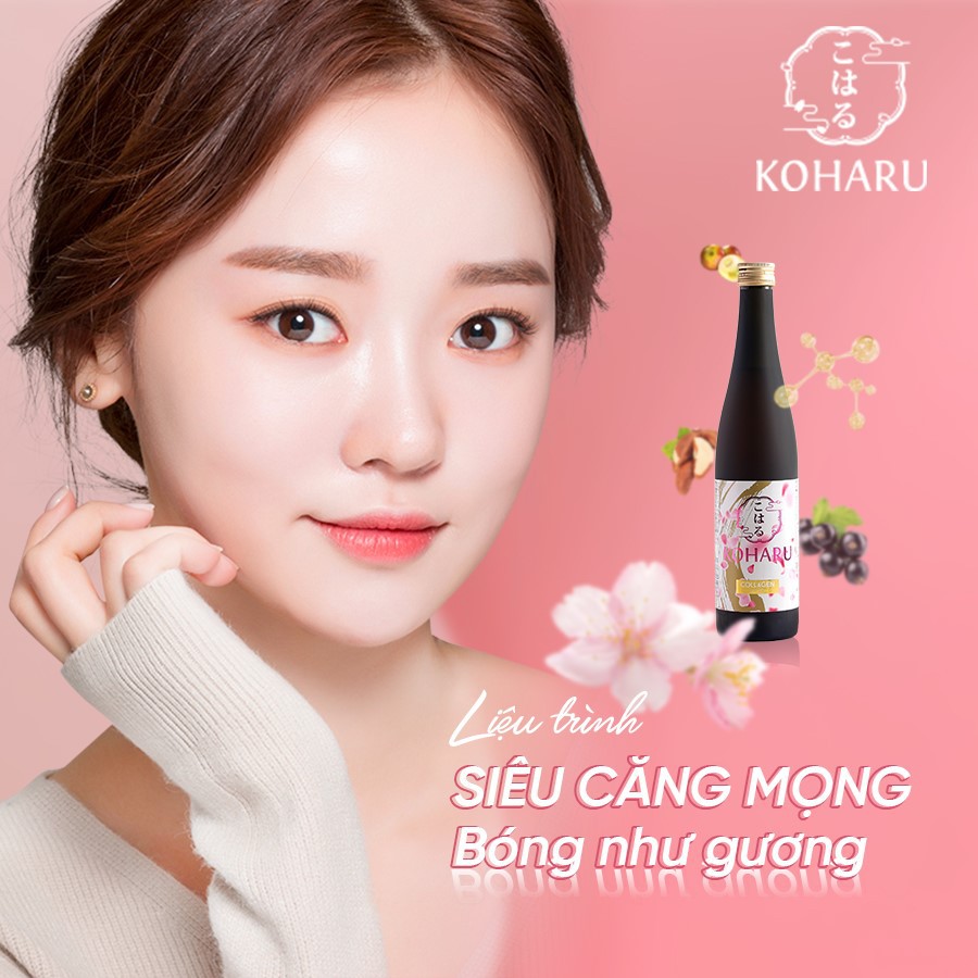 Nước Uống Đẹp Da 82X COLLAGEN KOHARU 84.000mg Collagen Peptide, Chống Lão Hóa Đến, Khỏe Tóc & Móng(500ml/Chai)