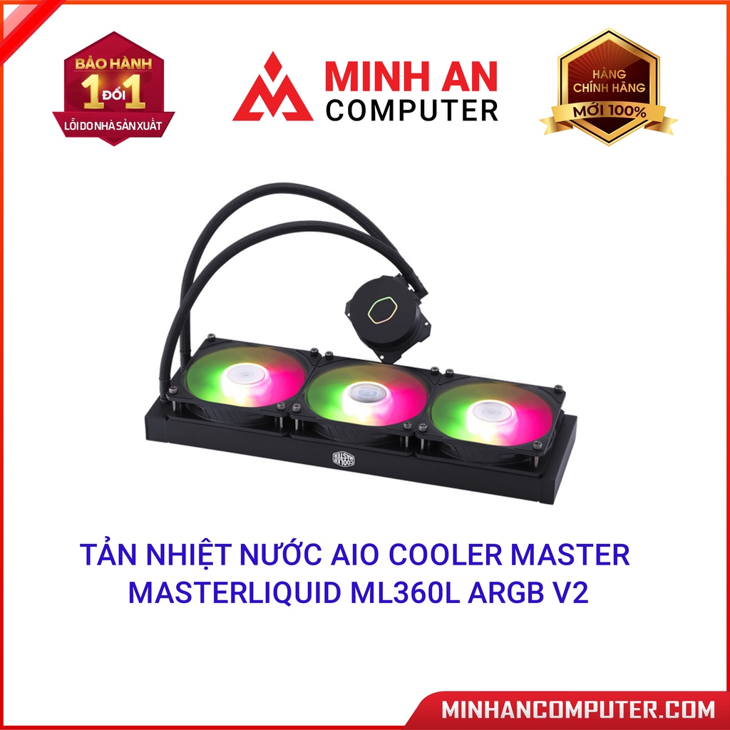 Tản nhiệt nước AIO Cooler Master MasterLiquid ML360L ARGB V2