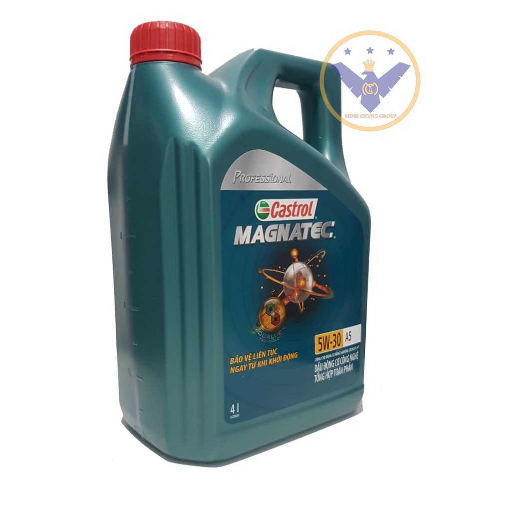 Bộ 2 nhớt tổng hợp Castrol Magnatec Professional 5W-30 tặng 1 lọc nhớt cho xe Ford Ranger