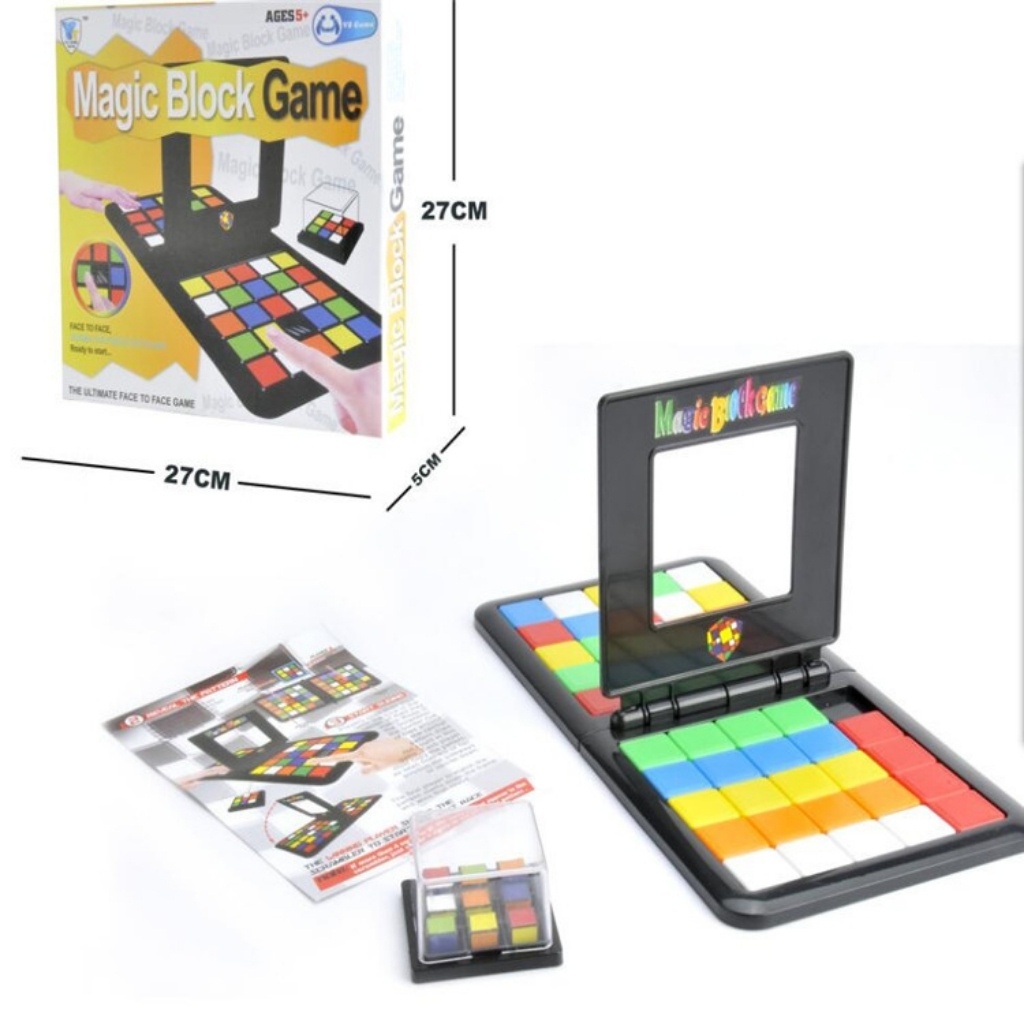 Đồ chơi xếp hình Magic Block Game Rubik Biến Thể Đối Kháng 2 người chơi, đồ chơi trí tuệ tương tác độc đáo BL89 BeeLove