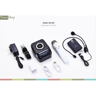 Máy trợ giảng không dây có bluetooth Shidu SD-S92 (02 micro)