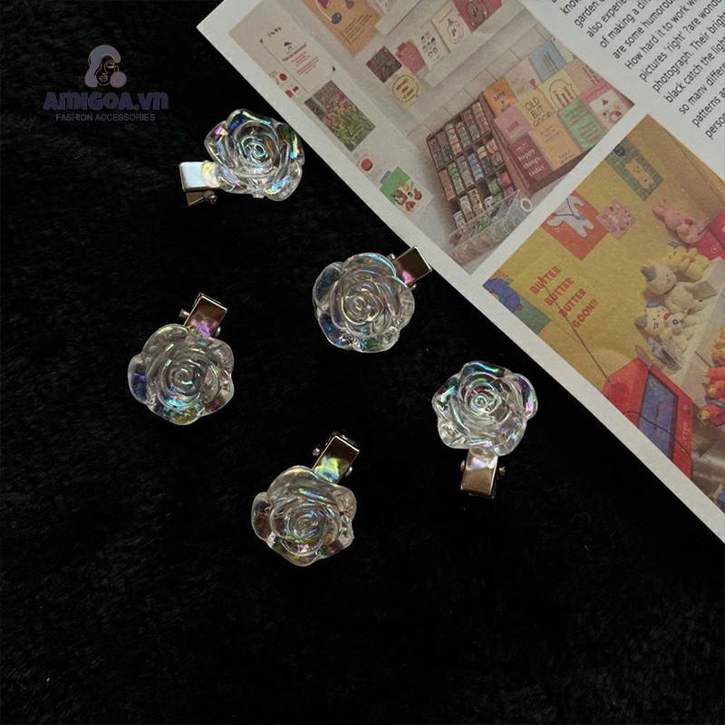 ✨✨Kẹp Tóc Hình Hoa Trà Nhỏ Phong Cách Mới 2021 Cho Nữ