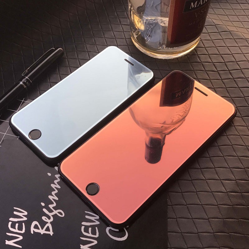 Ốp Điện Thoại Kính Cường Lực Tráng Gương In Hình Tắc Kè Hoa Cho iPhone 12 11 Pro Max X XS XR SE 6 6s 7 8 Plus