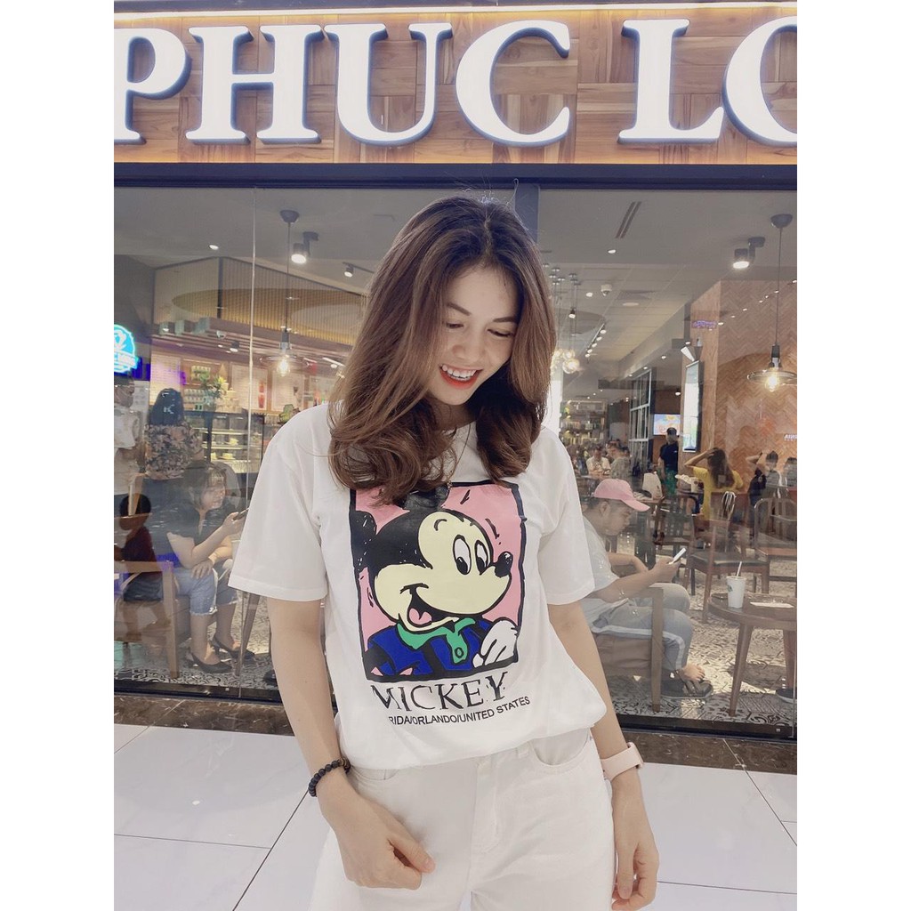 Áo zara nữ/  Áo thun ZARA Mickey hồng cá tính/ full tag mác- MOBOO STORE