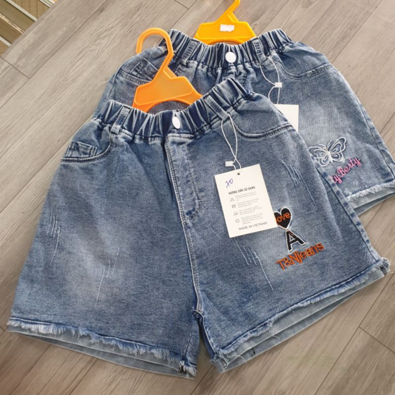 JEANS BÉ GÁI {10-25kg} Quần đùi bò bé gái nhiều mẫu
