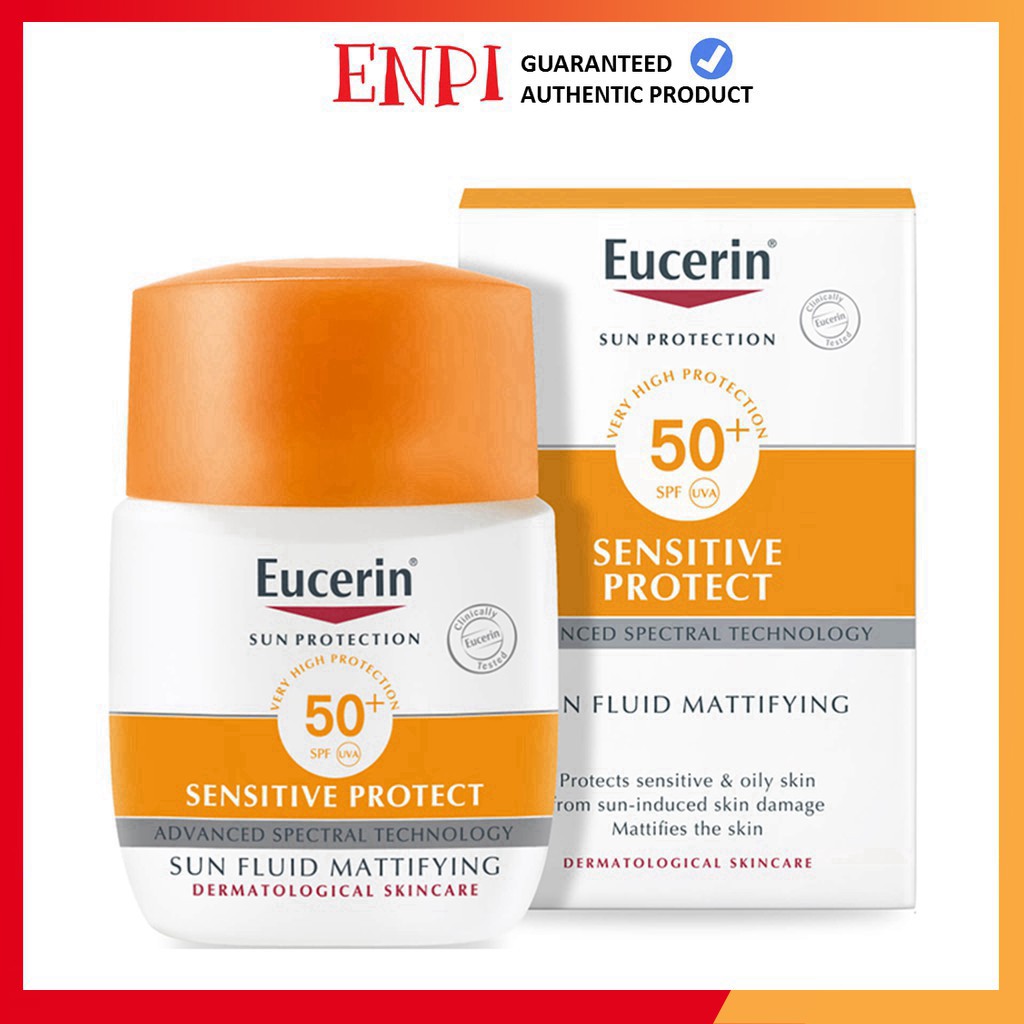 chính hãng Kem chống nắng Eucerin Sun Fluid Sensitive Protect SPF 50+