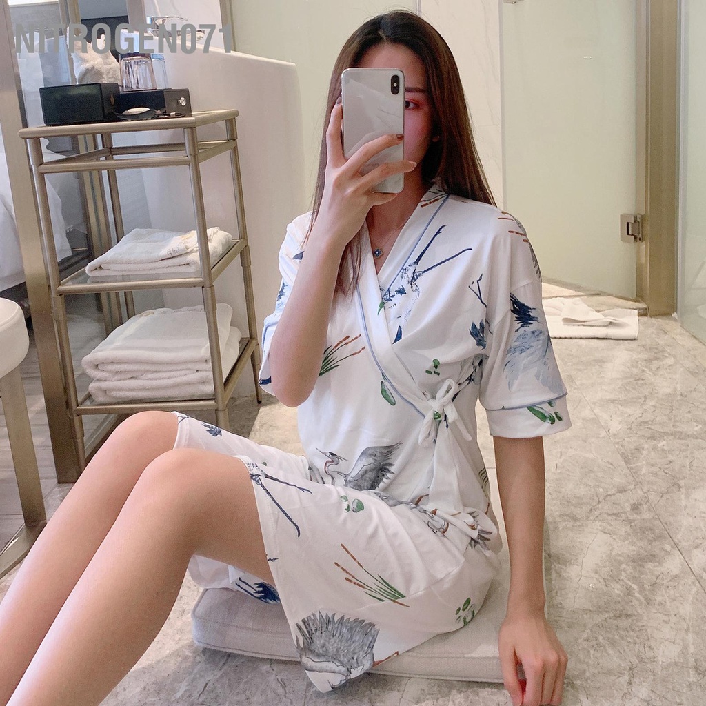 Nitrogen071 Đồ ngủ sexy công chúa kimono Nhật Bản áo choàng gợi cảm tặng kèm quần chip quyến rũ A1705